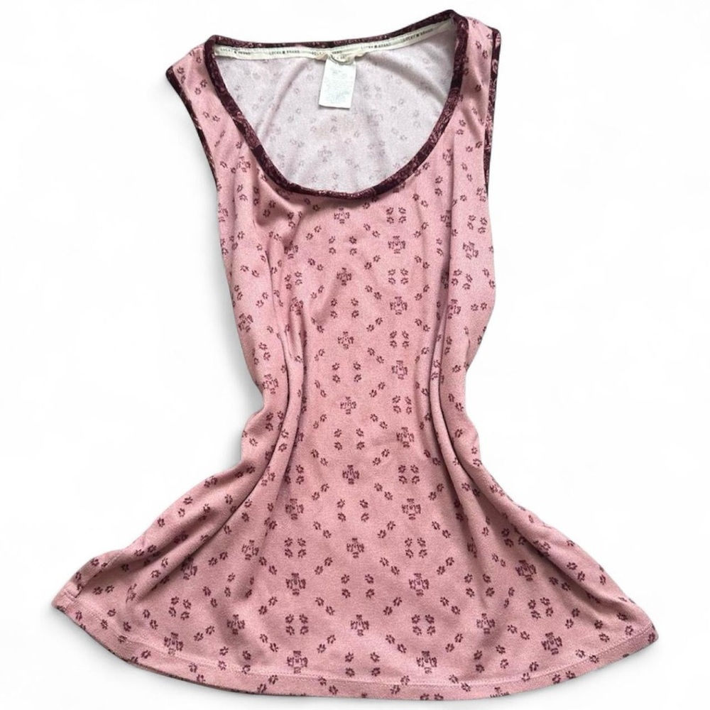 Lucky Brand Pink Floral Tank Top
